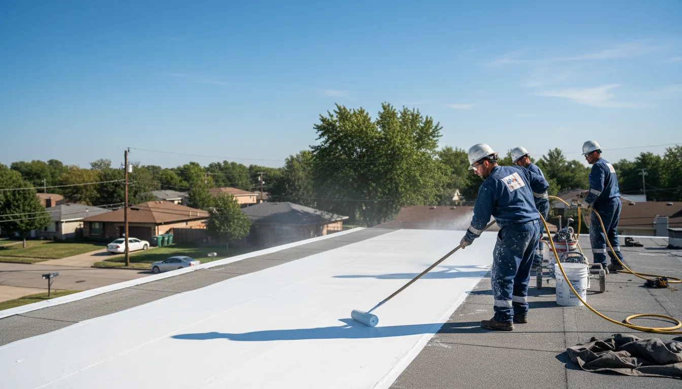 Commercial roof coating in Chauncey, OH near me